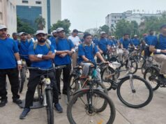 हड्डियों को मजबूत बनाने का संदेश, एम्स रायपुर में डॉक्टरों ने निकाली साइक्लोथॉन