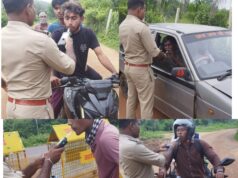 गरियाबंद पुलिस की चेतावनी शराब सेवन कर पर्यटन स्थल घूमने आने वाले वाहन चालको पर होगी कार्यवाही