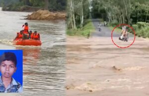 उफनती नदी ने मचाया कहर! 17 वर्षीय नाबालिग तेज बहाव में बहा, 24 घंटे बाद भी नहीं मिला सुराग