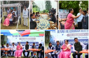 कलेक्टर ने बच्चों के साथ झूला झूला, खेला वॉलीबाल, सुने सपने और सुझाव’