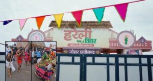 हरेली की धूम में झूमा CM हाउस! पारंपरिक सजावट के बीच राउत नाचा पर मंत्री गुरु खुशवंत साहेब ने लगाए ठुमके