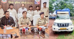 100 क्विंटल चावल, 16 कट्टी शक्कर और पिकअप… मुंगेली में सोसायटी चोरी गैंग का पर्दाफाश, 4 गिरफ्तार