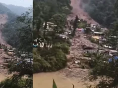 सिक्किम में लैंडस्लाइड से भारी नुकसान, कई घर तबाह, पहाड़ी से गांव की तरफ बहता दिखा मलबा