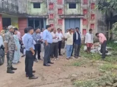 कलेक्टर के निरीक्षण में खुली पोल: आंगनबाड़ी भवन में घटिया निर्माण, 8 MM की जगह 6 MM सरिया मिला