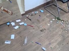 गुढ़ियारी थाने में भाजयुमो नेता का हंगामा, पुलिस से विवाद के बाद तोड़फोड़; FIR दर्ज
