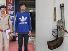 लालबाग मैदान के पास देसी कट्टा लहराकर लोगों को धमका रहा था युवक, पुलिस ने घेराबंदी कर दबोचा