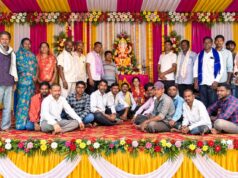 घुटकेल लिखमा मे राजमिस्त्री संघ ने मनाया विश्वकर्मा जयंती