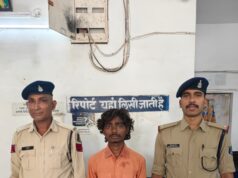 अवैध धारदार चाकू के साथ युवक गिरफ्तार, थाना खरोरा पुलिस की कार्रवाई