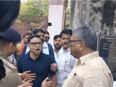 भूपेश बघेल और विजय शर्मा की डिबेट के बाद जमकर हंगामा, BJP-कांग्रेस कार्यकर्ता भिड़े; पुलिस से भी धक्का-मुक्की