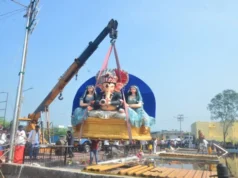 खारून नदी को बचाने रायपुर निगम का बड़ा कदम, नदी में नहीं होगा गणेश प्रतिमाओं का विसर्जन; महादेव घाट पर पुख्ता इंतजाम
