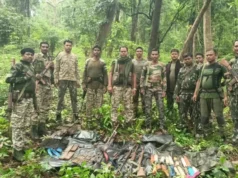 माओवादी डंप पर सुरक्षा बलों की बड़ी कार्रवाई, SLR/LMG-INSAS समेत हथियार और जिंदा कारतूस मिले