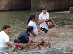 सेवा ही संकल्प: 800 से अधिक लोगों ने केलो नदी में उतरकर किया श्रमदान