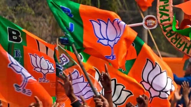 BJP-flag-poster