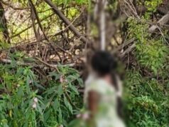 परिजनों से नाराज होकर अस्पताल से निकली नवप्रसूता: मेन रोड के पास पेड़ से लटका मिला शव, इलाके में फैली सनसनी