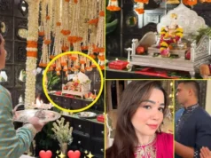 सचिन तेंदुलकर ने चांदी के सिंहासन में किया बप्पा का स्वागत, धूमधाम से मनाई गणेश चतुर्थी, पारंपरिक लुक में छाईं बेटी सारा और बहू सानिया