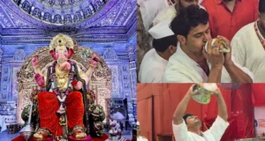 लालबागचा राजा के दरबार पहुंचे विद्युत जामवाल, गणेश चतुर्थी पर शंख-डमरू बजाकर की बप्पा की आराधना