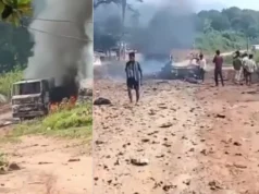 आंध्र प्रदेश में सड़क निर्माण के दौरान भीषण विस्फोट, चालक समेत 5 लोगों की मौत