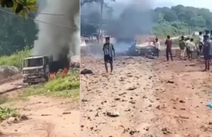 आंध्र प्रदेश में सड़क निर्माण के दौरान भीषण विस्फोट, चालक समेत 5 लोगों की मौत