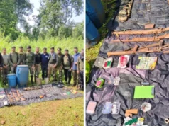 माओवादियों के मंसूबों पर फिरा पानी, जंगल में मिला हथियार-विस्फोटकों का डंप; 21 कारतूस और 7 डेटोनेटर जब्त