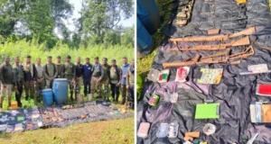 माओवादियों के मंसूबों पर फिरा पानी, जंगल में मिला हथियार-विस्फोटकों का डंप; 21 कारतूस और 7 डेटोनेटर जब्त