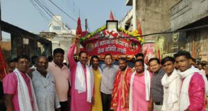 महामाया मंदिर सक्ती से उल्दा तक निकली प्रथम पदयात्रा, बड़ी संख्या में श्रद्धालु हुए शामिल