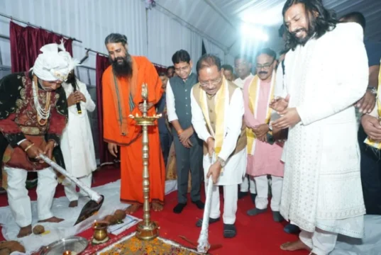 भंडारपुरी धाम में CM साय की घोषणाएं, 28.96 करोड़ के सड़क कार्यों का भूमिपूजन