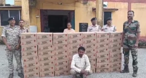 बस्तर में अवैध शराब पर बड़ी कार्रवाई, 5.06 लाख की शराब के साथ आरोपी गिरफ्तार