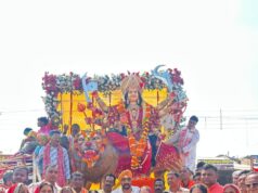 भक्ति और श्रद्धा के साथ माता रानी का भव्य स्वागत, नगरी में जनप्रतिनिधियों ने किया आत्मीय अभिनंदन