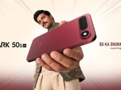 16 अक्टूबर को भारत में लॉन्च होगा Tecno Spark 50s 5G, मिलेगा iPhone 18 Pro वाला Burgundy Red कलर